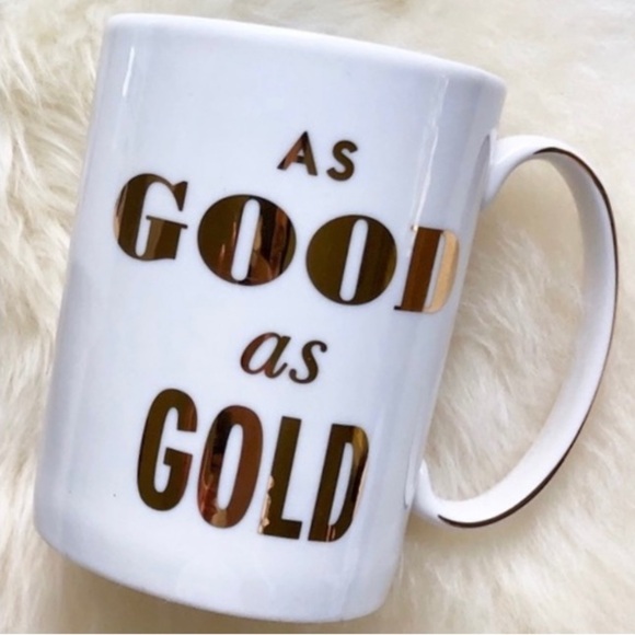 12 ounce Lenox Kate Spade Coffee Mug “Good as Gold”. - Picture 2 of 4